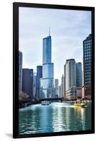 Chicago River Trump Tower-Patrick Warneka-Framed Photographic Print