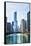 Chicago River Trump Tower-Patrick Warneka-Framed Stretched Canvas