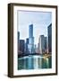 Chicago River Trump Tower-Patrick Warneka-Framed Photographic Print