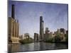 Chicago River View-Pete Kelly-Mounted Giclee Print