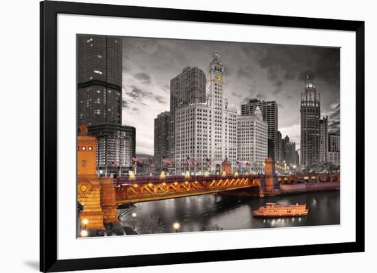 Chicago River-null-Framed Premium Giclee Print