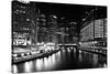 Chicago River-John Gusky-Stretched Canvas