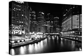 Chicago River-John Gusky-Stretched Canvas