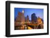 Chicago Riverside Downtown-null-Framed Art Print