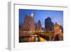 Chicago Riverside Downtown-null-Framed Art Print