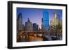 Chicago Riverside.-rudi1976-Framed Photographic Print