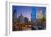 Chicago Riverside.-rudi1976-Framed Photographic Print