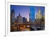 Chicago Riverside.-rudi1976-Framed Photographic Print