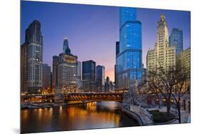 Chicago Riverside.-rudi1976-Mounted Photographic Print