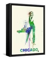 Chicago Romance-NaxArt-Framed Stretched Canvas