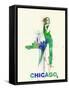 Chicago Romance-NaxArt-Framed Stretched Canvas