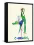 Chicago Romance-NaxArt-Framed Stretched Canvas