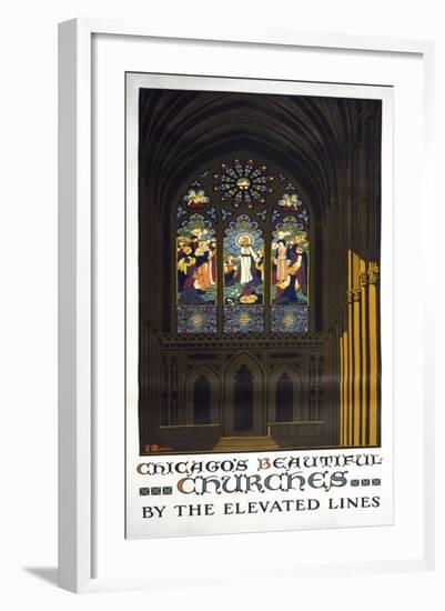 Chicago's Beautiful Churches-null-Framed Giclee Print