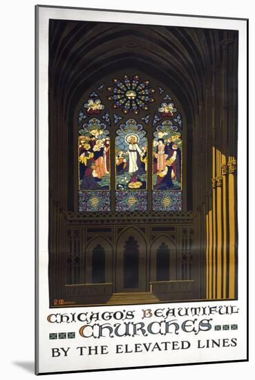 Chicago's Beautiful Churches-null-Mounted Giclee Print