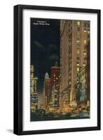 Chicago's Great White Way-null-Framed Art Print