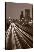 Chicago's Lake Shore Drive BW-Steve Gadomski-Stretched Canvas