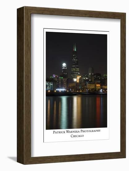 Chicago sears tower skyline-Patrick  J. Warneka-Framed Photographic Print