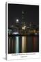 Chicago sears tower skyline-Patrick  J. Warneka-Stretched Canvas