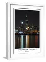 Chicago sears tower skyline-Patrick  J. Warneka-Framed Photographic Print