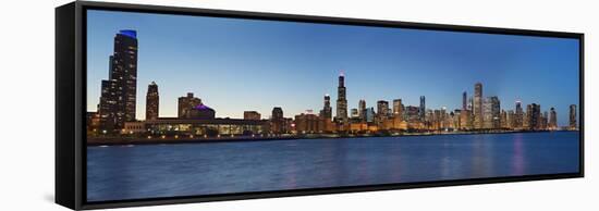 Chicago Skyline 2013-Patrick Warneka-Framed Stretched Canvas