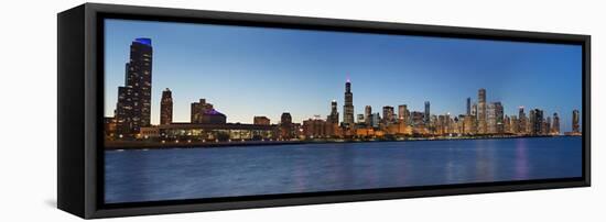 Chicago Skyline 2013-Patrick Warneka-Framed Stretched Canvas