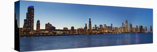 Chicago Skyline 2013-Patrick Warneka-Stretched Canvas