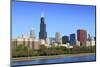 Chicago Skyline and Lake Michigan with the Willis Tower, Chicago, Illinois, USA-Amanda Hall-Mounted Photographic Print
