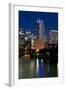 Chicago Skyline and River from Grand Avenue Bridge-Alan Klehr-Framed Photographic Print