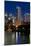 Chicago Skyline and River from Grand Avenue Bridge-Alan Klehr-Mounted Photographic Print