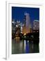 Chicago Skyline and River from Grand Avenue Bridge-Alan Klehr-Framed Photographic Print