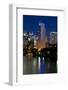 Chicago Skyline and River from Grand Avenue Bridge-Alan Klehr-Framed Photographic Print