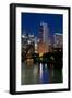 Chicago Skyline and River from Grand Avenue Bridge-Alan Klehr-Framed Photographic Print