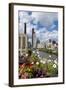 Chicago Skyline and River Looking North-Alan Klehr-Framed Photographic Print