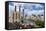 Chicago Skyline and River Looking North-Alan Klehr-Framed Stretched Canvas