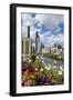 Chicago Skyline and River Looking North-Alan Klehr-Framed Photographic Print