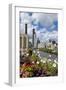 Chicago Skyline and River Looking North-Alan Klehr-Framed Photographic Print