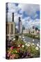 Chicago Skyline and River Looking North-Alan Klehr-Stretched Canvas