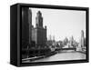 Chicago Skyline and River-Bettmann-Framed Stretched Canvas