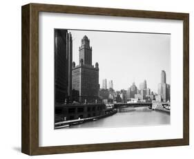 Chicago Skyline and River-Bettmann-Framed Photographic Print