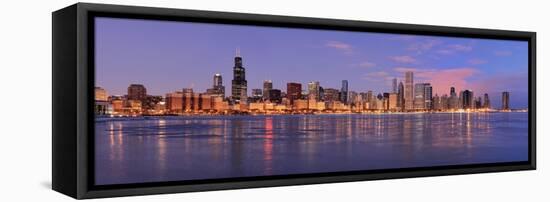 Chicago Skyline at Dawn-gnagel-Framed Stretched Canvas