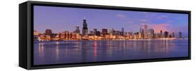 Chicago Skyline at Dawn-gnagel-Framed Stretched Canvas