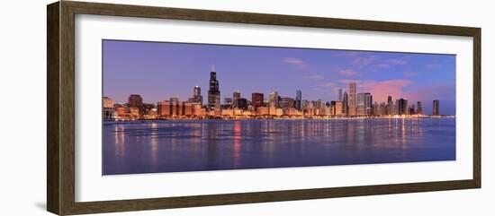 Chicago Skyline at Dawn-gnagel-Framed Photographic Print