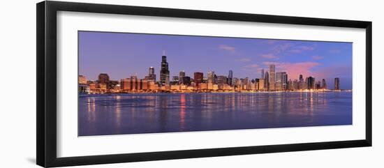 Chicago Skyline at Dawn-gnagel-Framed Photographic Print