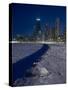 Chicago Skyline At North Ave Beach, Winter-Steve Gadomski-Stretched Canvas