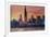 Chicago Skyline at Sunset-Martina Bleichner-Framed Art Print