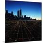 Chicago Skyline at Twilight-Bill Ross-Mounted Photographic Print