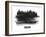 Chicago Skyline Brush Stroke - Black II-NaxArt-Framed Art Print