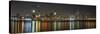 Chicago Skyline Colorful Reflection-Patrick Warneka-Stretched Canvas