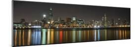 Chicago Skyline Colorful Reflection-Patrick Warneka-Mounted Photographic Print