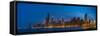 Chicago Skyline From North Ave Beach Panorama-Steve Gadomski-Framed Stretched Canvas